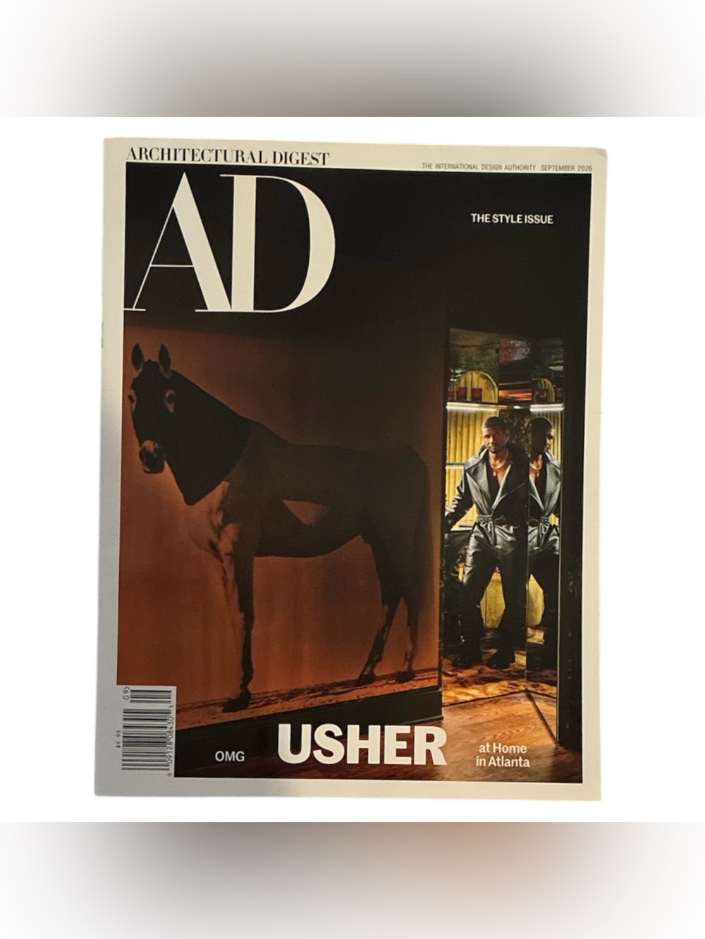 Architectural Digest Magazine September 2026 OMG Usher At Home In Atlanta Style